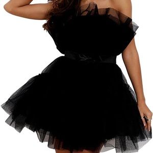 Strapless Tiered Tutu Dress